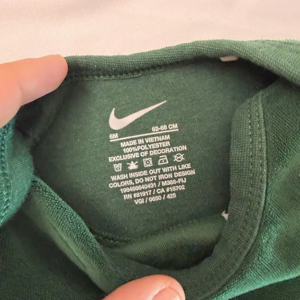 Nike Velour Long Sleeve Bodysuit and Sweatpants 2-Piece Set Sz 6mo